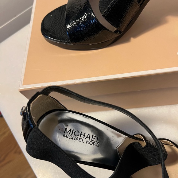 Michael Kors Patent Leather Strappy Heels - Picture 3 of 3